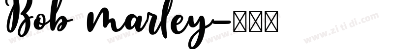 Bob marley字体转换